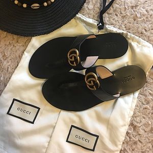Gucci sandals that have only been worn once!